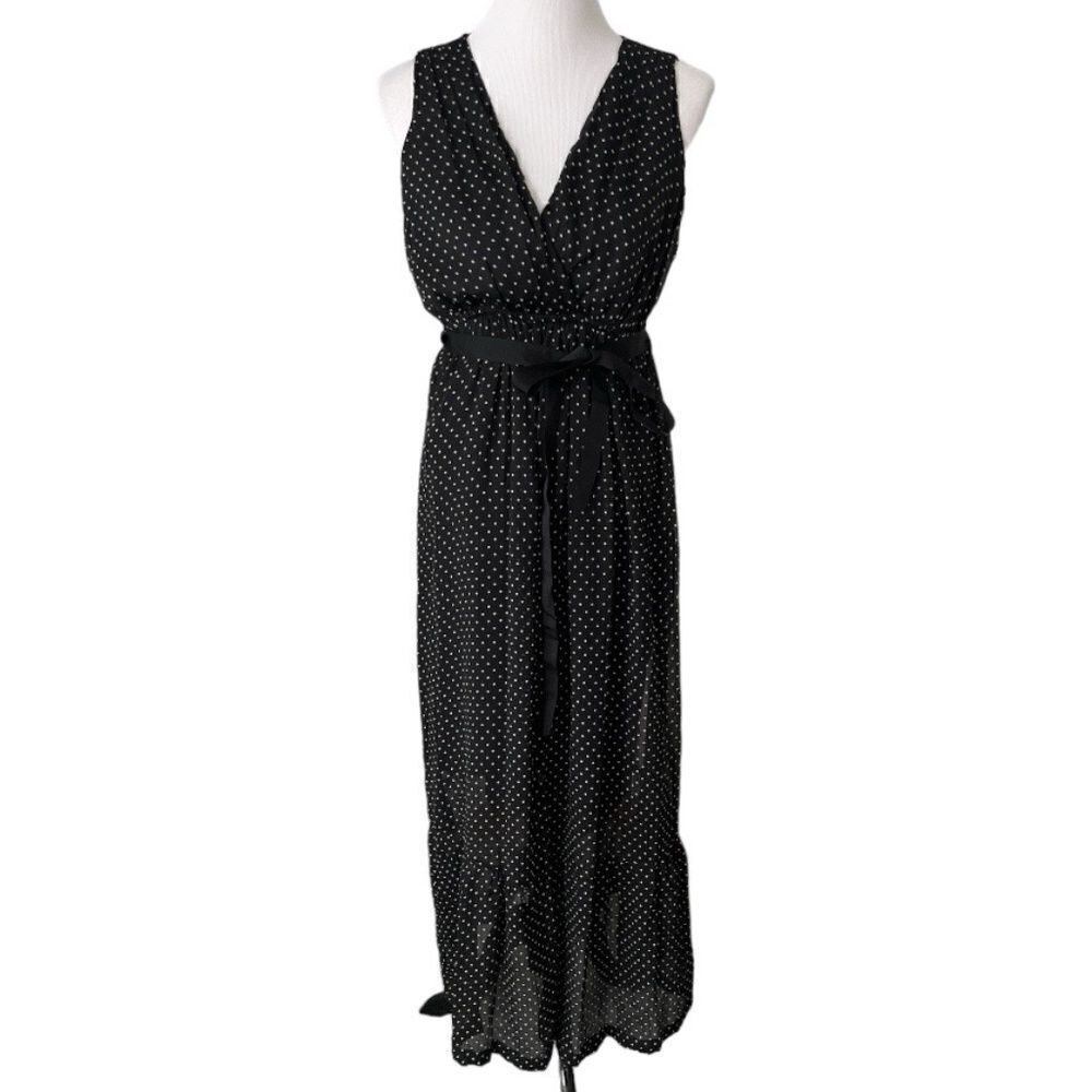 Motherhood Maternity Polka Maxi Dot Dress size M